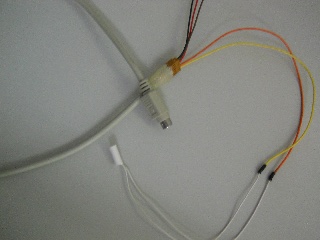 reed contact with connector and PS/2 cable