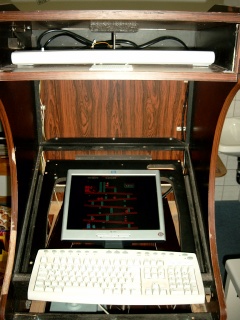 Keyboard as input device.